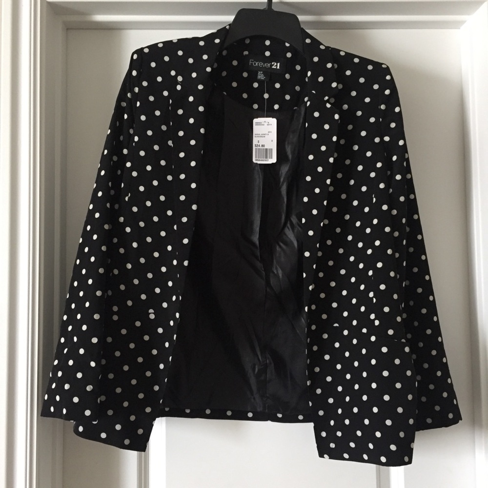 Polka Dot Blazer
